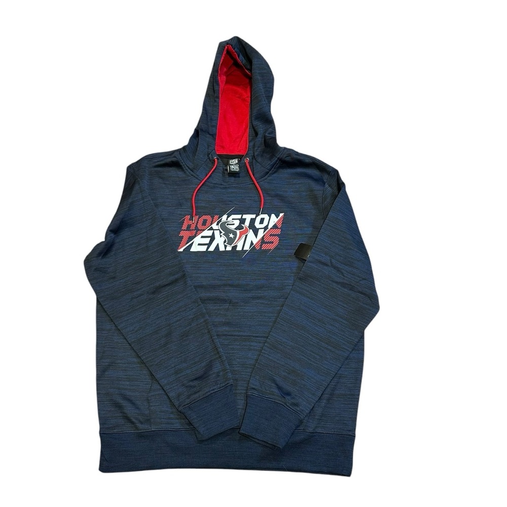 Houston Texans NFL hoodie NWT size M team apparel game day pullover blue red